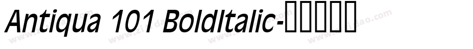 Antiqua 101 BoldItalic字体转换